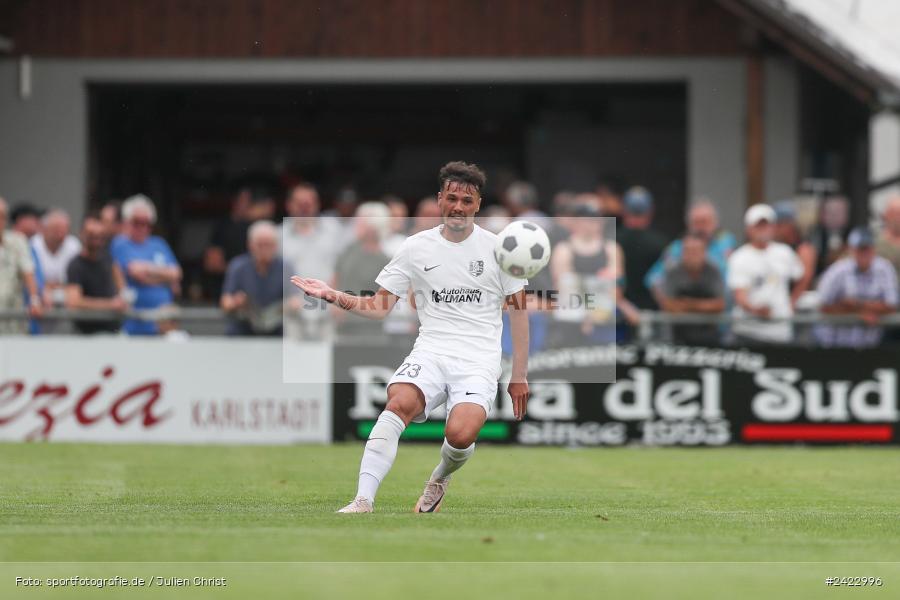 Fundamentum Sportpark, Karlburg, 31.07.2024, sport, action, Fussball, BFV, 3. Spieltag, Bayernliga Nord, WFV, TSV, Würzburger FV 04, TSV Karlburg - Bild-ID: 2422996