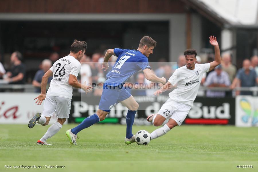 Fundamentum Sportpark, Karlburg, 31.07.2024, sport, action, Fussball, BFV, 3. Spieltag, Bayernliga Nord, WFV, TSV, Würzburger FV 04, TSV Karlburg - Bild-ID: 2422998