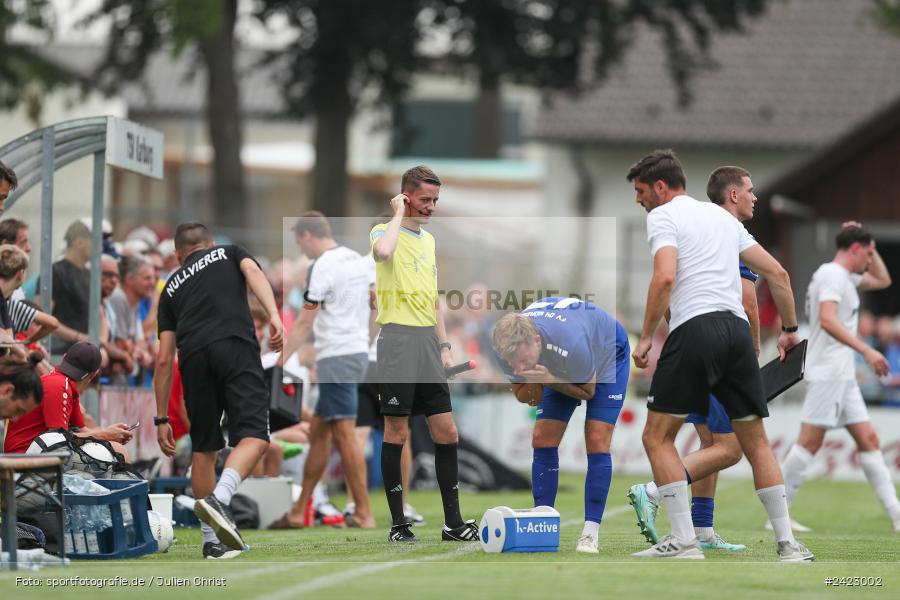 Fundamentum Sportpark, Karlburg, 31.07.2024, sport, action, Fussball, BFV, 3. Spieltag, Bayernliga Nord, WFV, TSV, Würzburger FV 04, TSV Karlburg - Bild-ID: 2423002