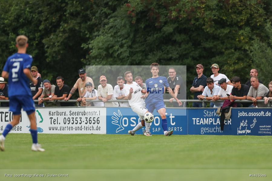 Fundamentum Sportpark, Karlburg, 31.07.2024, sport, action, Fussball, BFV, 3. Spieltag, Bayernliga Nord, WFV, TSV, Würzburger FV 04, TSV Karlburg - Bild-ID: 2423060