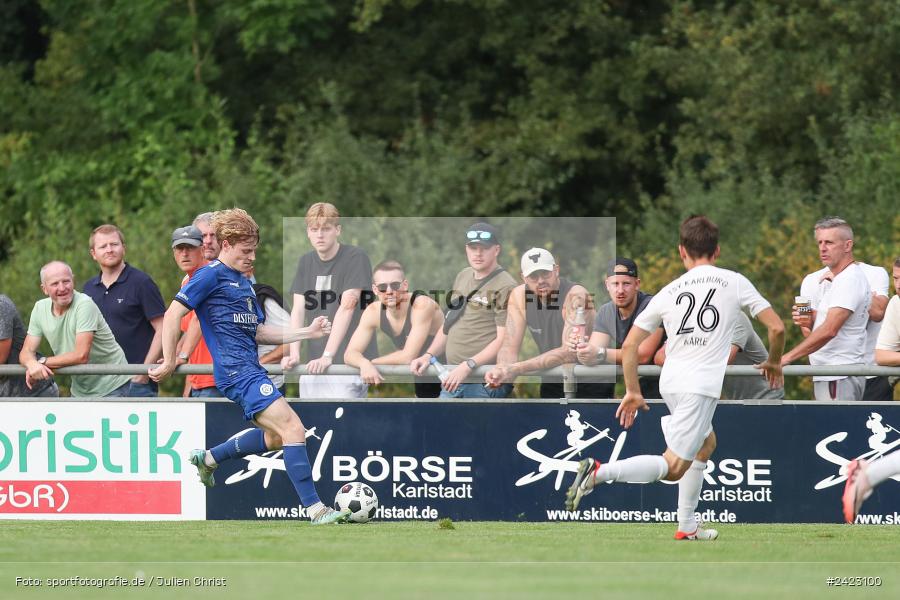 Fundamentum Sportpark, Karlburg, 31.07.2024, sport, action, Fussball, BFV, 3. Spieltag, Bayernliga Nord, WFV, TSV, Würzburger FV 04, TSV Karlburg - Bild-ID: 2423100