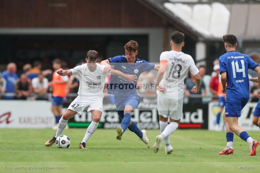 Fundamentum Sportpark, Karlburg, 31.07.2024, sport, action, Fussball, BFV, 3. Spieltag, Bayernliga Nord, WFV, TSV, Würzburger FV 04, TSV Karlburg - Bild-ID: 2423103