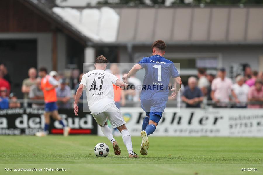 Fundamentum Sportpark, Karlburg, 31.07.2024, sport, action, Fussball, BFV, 3. Spieltag, Bayernliga Nord, WFV, TSV, Würzburger FV 04, TSV Karlburg - Bild-ID: 2423104