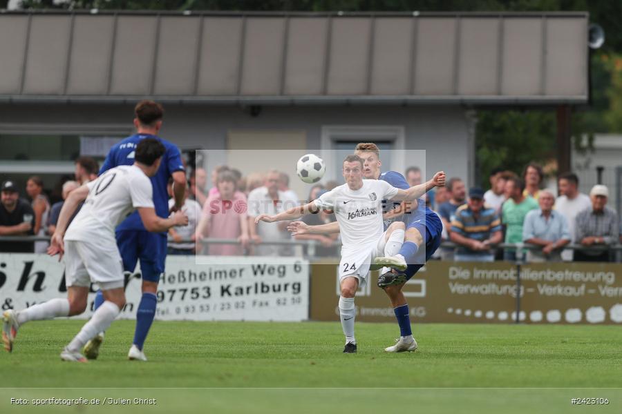 Fundamentum Sportpark, Karlburg, 31.07.2024, sport, action, Fussball, BFV, 3. Spieltag, Bayernliga Nord, WFV, TSV, Würzburger FV 04, TSV Karlburg - Bild-ID: 2423106