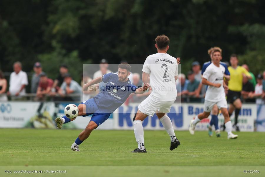 Fundamentum Sportpark, Karlburg, 31.07.2024, sport, action, Fussball, BFV, 3. Spieltag, Bayernliga Nord, WFV, TSV, Würzburger FV 04, TSV Karlburg - Bild-ID: 2423146