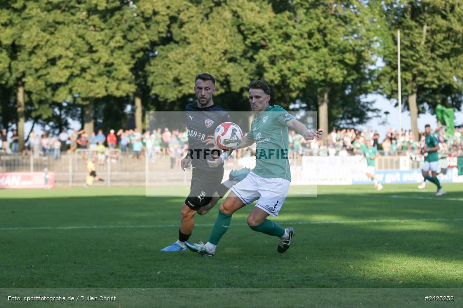 Willy-Sachs-Stadion, Schweinfurt, 02.08.2024, sport, action, Fussball, BFV, 3. Spieltag, Regionalliga Bayern, TSV, FCS, TSV Buchbach, 1. FC Schweinfurt 1905 - Bild-ID: 2423232