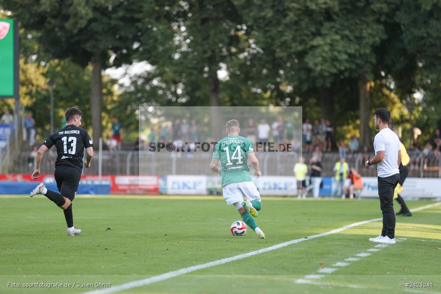 Willy-Sachs-Stadion, Schweinfurt, 02.08.2024, sport, action, Fussball, BFV, 3. Spieltag, Regionalliga Bayern, TSV, FCS, TSV Buchbach, 1. FC Schweinfurt 1905 - Bild-ID: 2423241
