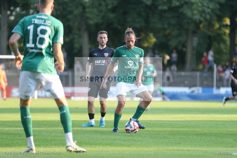 Willy-Sachs-Stadion, Schweinfurt, 02.08.2024, sport, action, Fussball, BFV, 3. Spieltag, Regionalliga Bayern, TSV, FCS, TSV Buchbach, 1. FC Schweinfurt 1905 - Bild-ID: 2423246