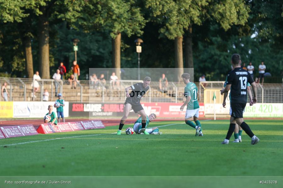 Willy-Sachs-Stadion, Schweinfurt, 02.08.2024, sport, action, Fussball, BFV, 3. Spieltag, Regionalliga Bayern, TSV, FCS, TSV Buchbach, 1. FC Schweinfurt 1905 - Bild-ID: 2423278