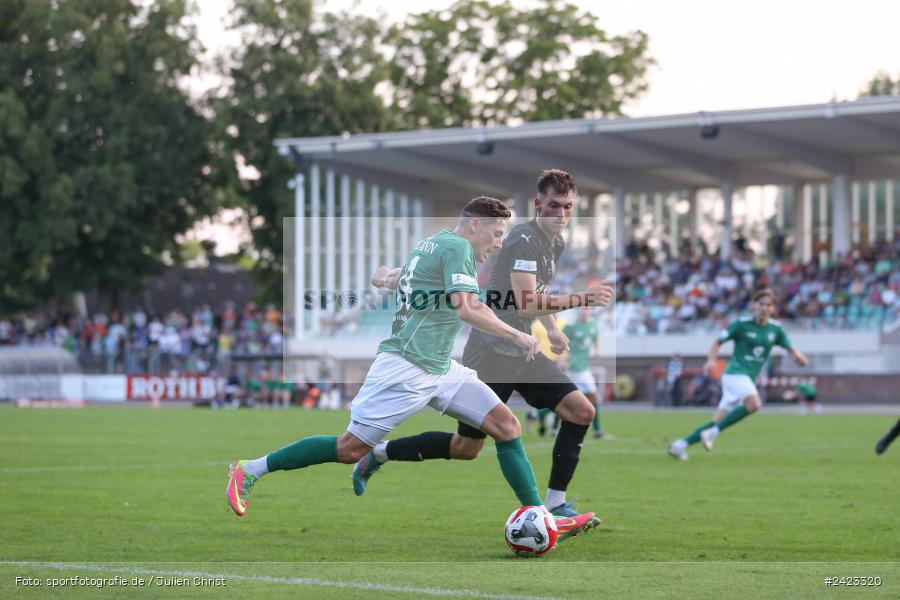 Willy-Sachs-Stadion, Schweinfurt, 02.08.2024, sport, action, Fussball, BFV, 3. Spieltag, Regionalliga Bayern, TSV, FCS, TSV Buchbach, 1. FC Schweinfurt 1905 - Bild-ID: 2423320