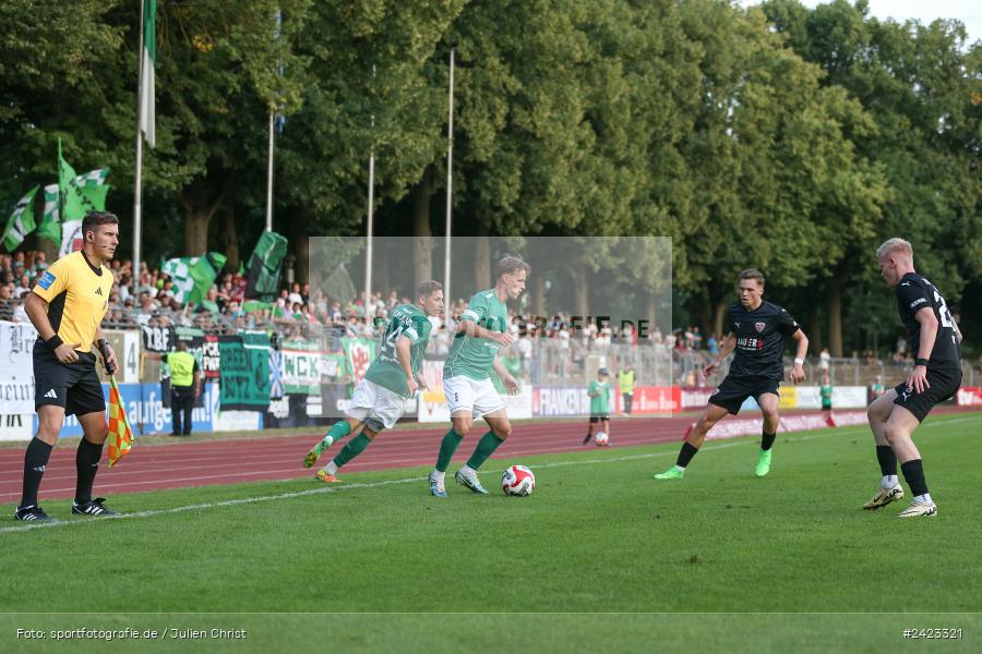 Willy-Sachs-Stadion, Schweinfurt, 02.08.2024, sport, action, Fussball, BFV, 3. Spieltag, Regionalliga Bayern, TSV, FCS, TSV Buchbach, 1. FC Schweinfurt 1905 - Bild-ID: 2423321