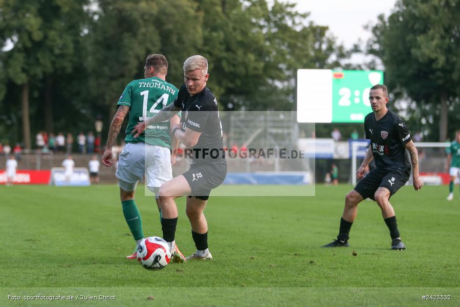 Willy-Sachs-Stadion, Schweinfurt, 02.08.2024, sport, action, Fussball, BFV, 3. Spieltag, Regionalliga Bayern, TSV, FCS, TSV Buchbach, 1. FC Schweinfurt 1905 - Bild-ID: 2423332