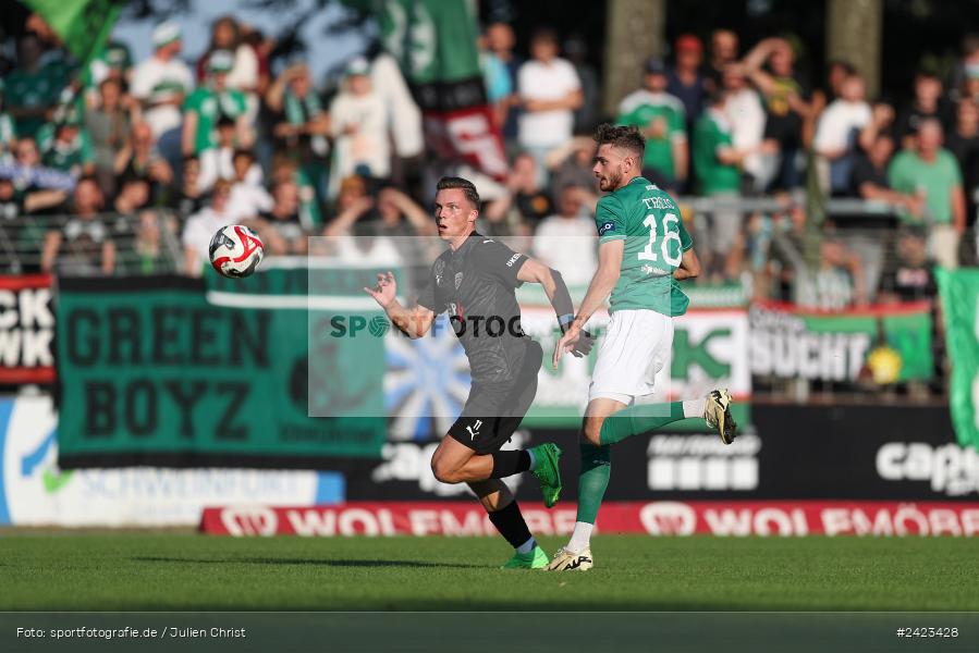 Willy-Sachs-Stadion, Schweinfurt, 02.08.2024, sport, action, Fussball, BFV, 3. Spieltag, Regionalliga Bayern, TSV, FCS, TSV Buchbach, 1. FC Schweinfurt 1905 - Bild-ID: 2423428