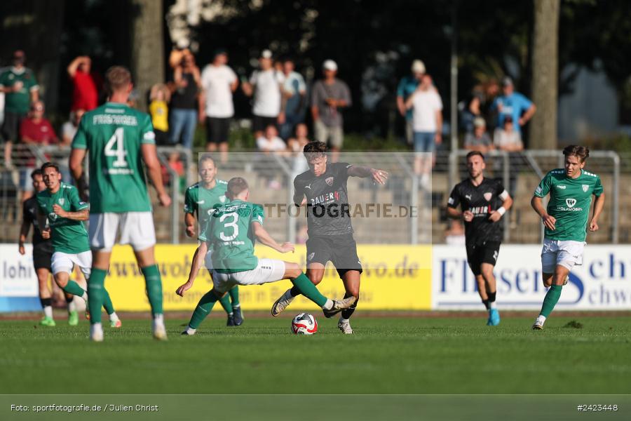 Willy-Sachs-Stadion, Schweinfurt, 02.08.2024, sport, action, Fussball, BFV, 3. Spieltag, Regionalliga Bayern, TSV, FCS, TSV Buchbach, 1. FC Schweinfurt 1905 - Bild-ID: 2423448