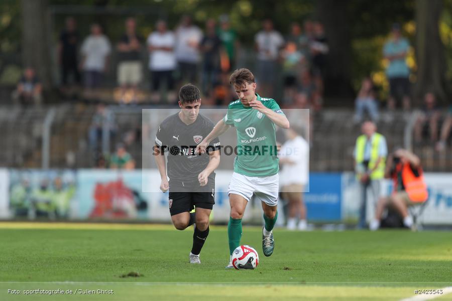 Willy-Sachs-Stadion, Schweinfurt, 02.08.2024, sport, action, Fussball, BFV, 3. Spieltag, Regionalliga Bayern, TSV, FCS, TSV Buchbach, 1. FC Schweinfurt 1905 - Bild-ID: 2423543