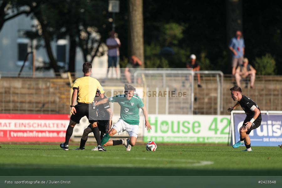 Willy-Sachs-Stadion, Schweinfurt, 02.08.2024, sport, action, Fussball, BFV, 3. Spieltag, Regionalliga Bayern, TSV, FCS, TSV Buchbach, 1. FC Schweinfurt 1905 - Bild-ID: 2423548