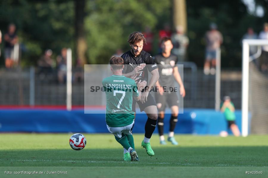 Willy-Sachs-Stadion, Schweinfurt, 02.08.2024, sport, action, Fussball, BFV, 3. Spieltag, Regionalliga Bayern, TSV, FCS, TSV Buchbach, 1. FC Schweinfurt 1905 - Bild-ID: 2423560