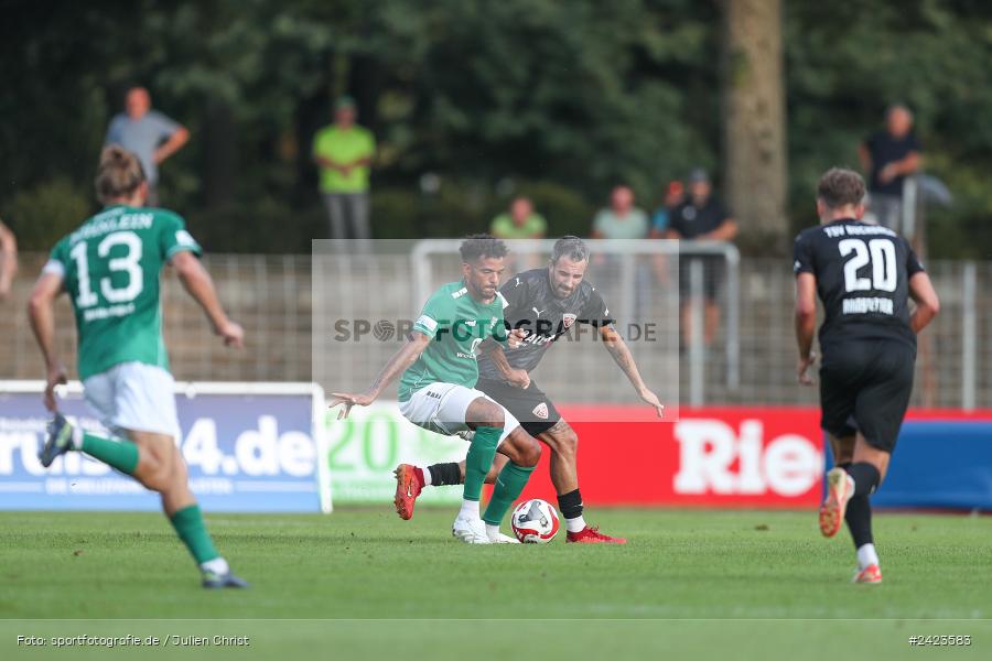 Willy-Sachs-Stadion, Schweinfurt, 02.08.2024, sport, action, Fussball, BFV, 3. Spieltag, Regionalliga Bayern, TSV, FCS, TSV Buchbach, 1. FC Schweinfurt 1905 - Bild-ID: 2423583