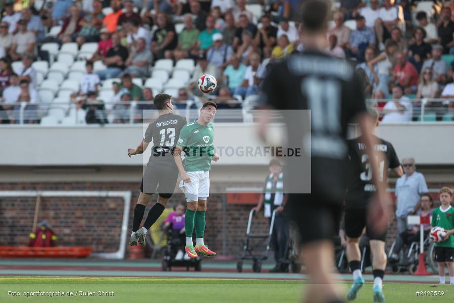Willy-Sachs-Stadion, Schweinfurt, 02.08.2024, sport, action, Fussball, BFV, 3. Spieltag, Regionalliga Bayern, TSV, FCS, TSV Buchbach, 1. FC Schweinfurt 1905 - Bild-ID: 2423589
