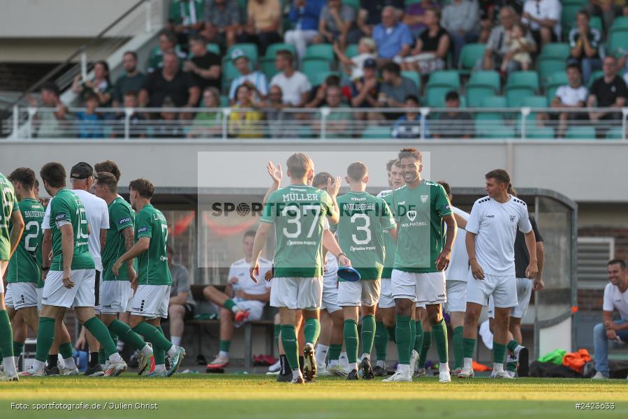 Willy-Sachs-Stadion, Schweinfurt, 02.08.2024, sport, action, Fussball, BFV, 3. Spieltag, Regionalliga Bayern, TSV, FCS, TSV Buchbach, 1. FC Schweinfurt 1905 - Bild-ID: 2423633