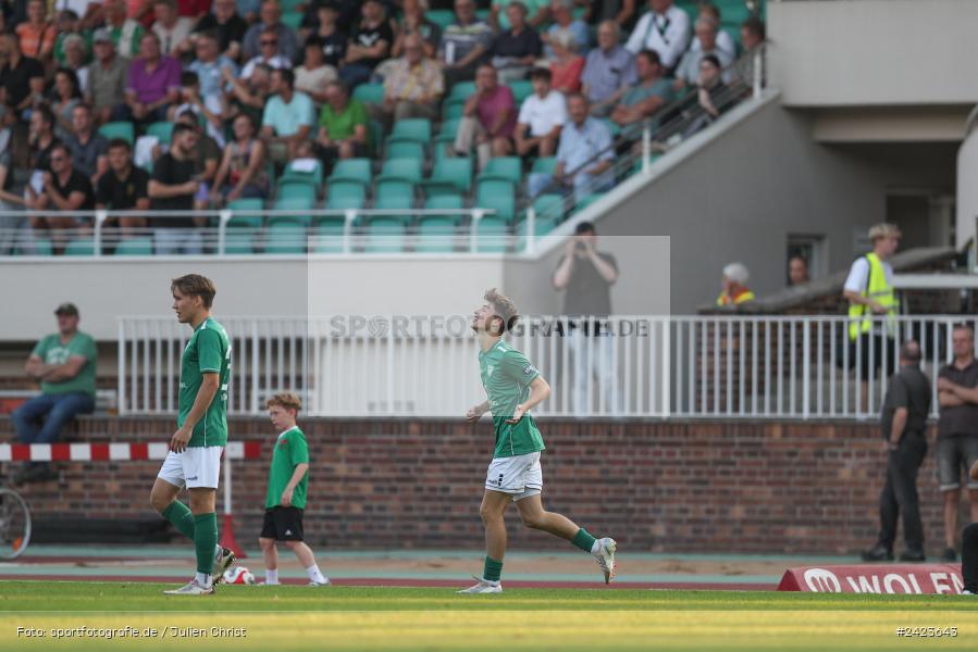 Willy-Sachs-Stadion, Schweinfurt, 02.08.2024, sport, action, Fussball, BFV, 3. Spieltag, Regionalliga Bayern, TSV, FCS, TSV Buchbach, 1. FC Schweinfurt 1905 - Bild-ID: 2423643