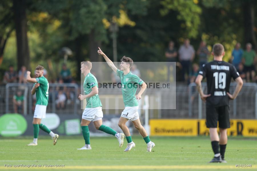 Willy-Sachs-Stadion, Schweinfurt, 02.08.2024, sport, action, Fussball, BFV, 3. Spieltag, Regionalliga Bayern, TSV, FCS, TSV Buchbach, 1. FC Schweinfurt 1905 - Bild-ID: 2423648