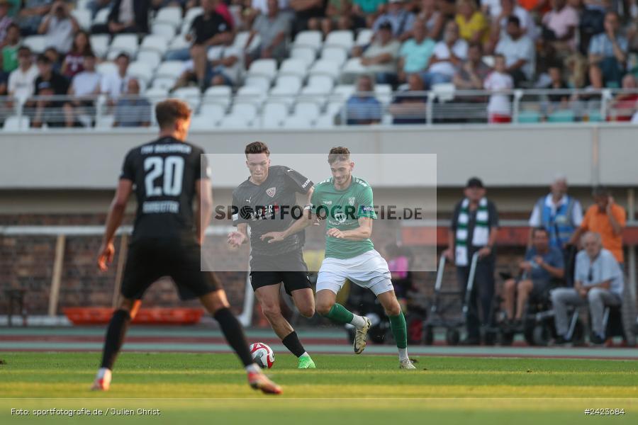 Willy-Sachs-Stadion, Schweinfurt, 02.08.2024, sport, action, Fussball, BFV, 3. Spieltag, Regionalliga Bayern, TSV, FCS, TSV Buchbach, 1. FC Schweinfurt 1905 - Bild-ID: 2423684