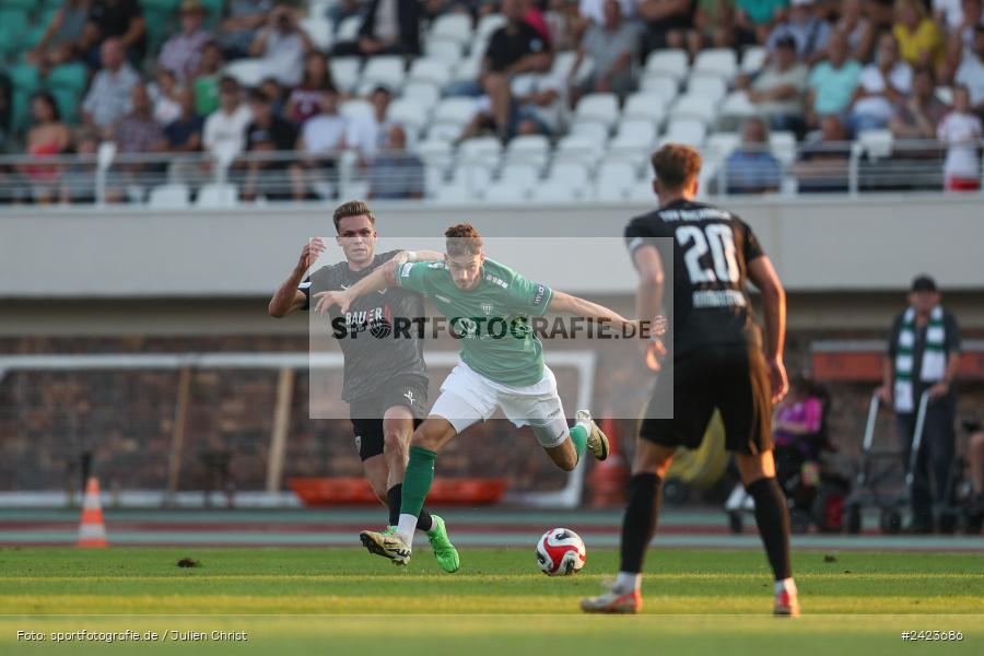 Willy-Sachs-Stadion, Schweinfurt, 02.08.2024, sport, action, Fussball, BFV, 3. Spieltag, Regionalliga Bayern, TSV, FCS, TSV Buchbach, 1. FC Schweinfurt 1905 - Bild-ID: 2423686