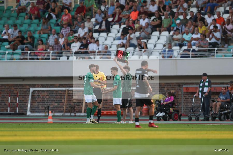 Willy-Sachs-Stadion, Schweinfurt, 02.08.2024, sport, action, Fussball, BFV, 3. Spieltag, Regionalliga Bayern, TSV, FCS, TSV Buchbach, 1. FC Schweinfurt 1905 - Bild-ID: 2423712