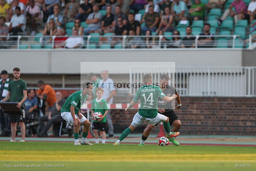 Willy-Sachs-Stadion, Schweinfurt, 02.08.2024, sport, action, Fussball, BFV, 3. Spieltag, Regionalliga Bayern, TSV, FCS, TSV Buchbach, 1. FC Schweinfurt 1905 - Bild-ID: 2423714