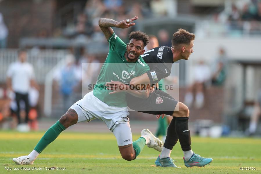 Willy-Sachs-Stadion, Schweinfurt, 02.08.2024, sport, action, Fussball, BFV, 3. Spieltag, Regionalliga Bayern, TSV, FCS, TSV Buchbach, 1. FC Schweinfurt 1905 - Bild-ID: 2423736