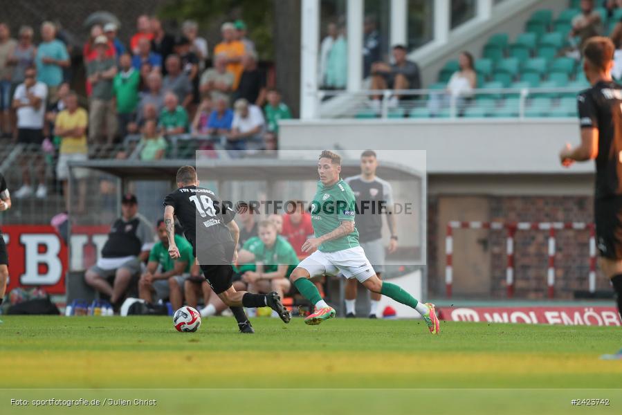 Willy-Sachs-Stadion, Schweinfurt, 02.08.2024, sport, action, Fussball, BFV, 3. Spieltag, Regionalliga Bayern, TSV, FCS, TSV Buchbach, 1. FC Schweinfurt 1905 - Bild-ID: 2423742