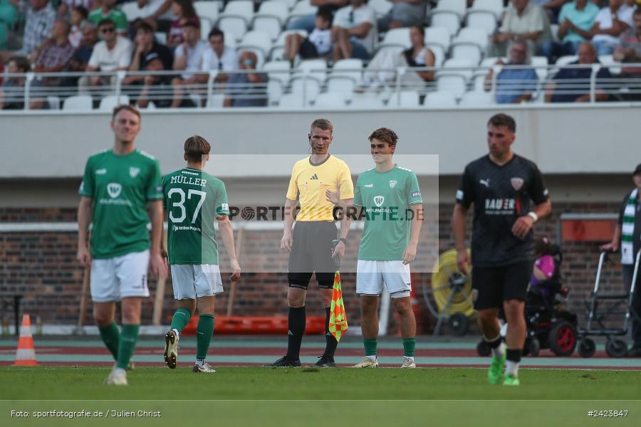 Willy-Sachs-Stadion, Schweinfurt, 02.08.2024, sport, action, Fussball, BFV, 3. Spieltag, Regionalliga Bayern, TSV, FCS, TSV Buchbach, 1. FC Schweinfurt 1905 - Bild-ID: 2423847