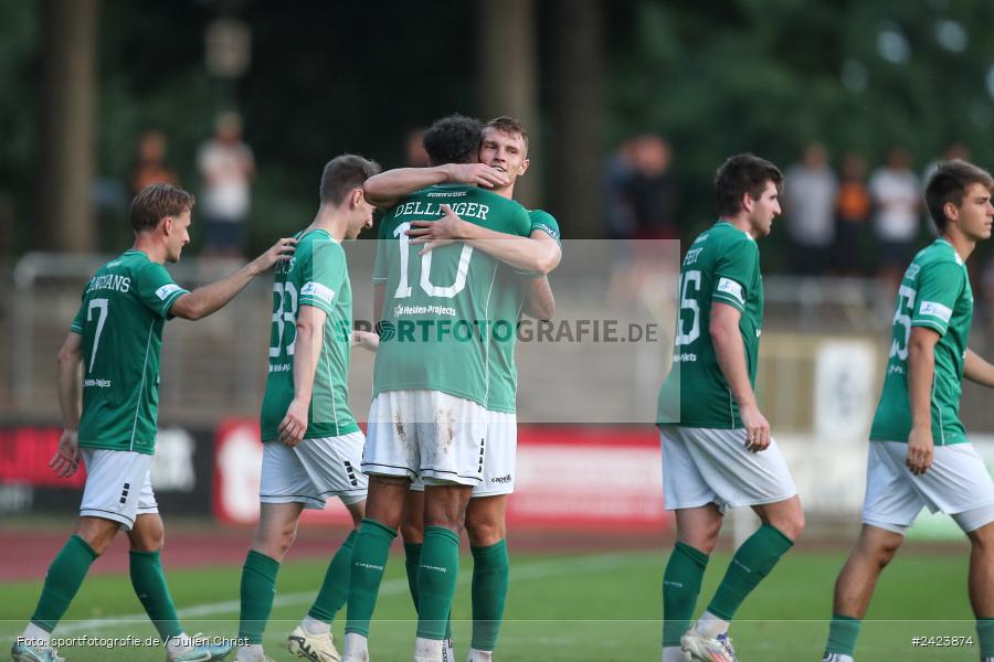 Willy-Sachs-Stadion, Schweinfurt, 02.08.2024, sport, action, Fussball, BFV, 3. Spieltag, Regionalliga Bayern, TSV, FCS, TSV Buchbach, 1. FC Schweinfurt 1905 - Bild-ID: 2423874