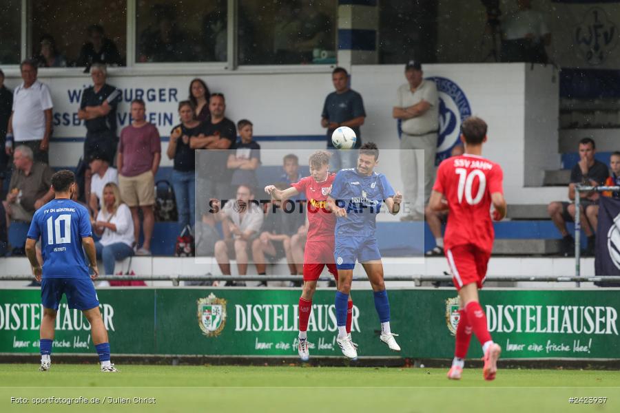 Sepp-Endres-Sportanlage, Würzburg, 03.08.2024, sport, action, Fussball, BFV, 4. Spieltag, Bayernliga Nord, SSV, WFV, SSV Jahn Regensburg II (U21), Würzburger FV 04 - Bild-ID: 2423937