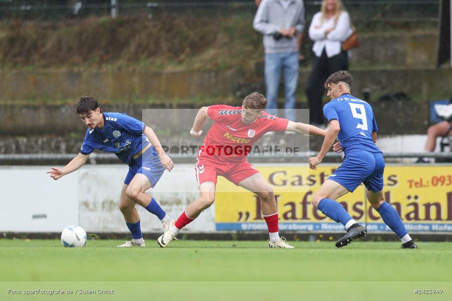 Sepp-Endres-Sportanlage, Würzburg, 03.08.2024, sport, action, Fussball, BFV, 4. Spieltag, Bayernliga Nord, SSV, WFV, SSV Jahn Regensburg II (U21), Würzburger FV 04 - Bild-ID: 2423949