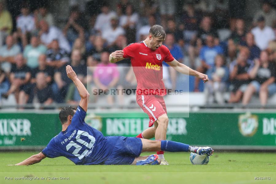 Sepp-Endres-Sportanlage, Würzburg, 03.08.2024, sport, action, Fussball, BFV, 4. Spieltag, Bayernliga Nord, SSV, WFV, SSV Jahn Regensburg II (U21), Würzburger FV 04 - Bild-ID: 2424112