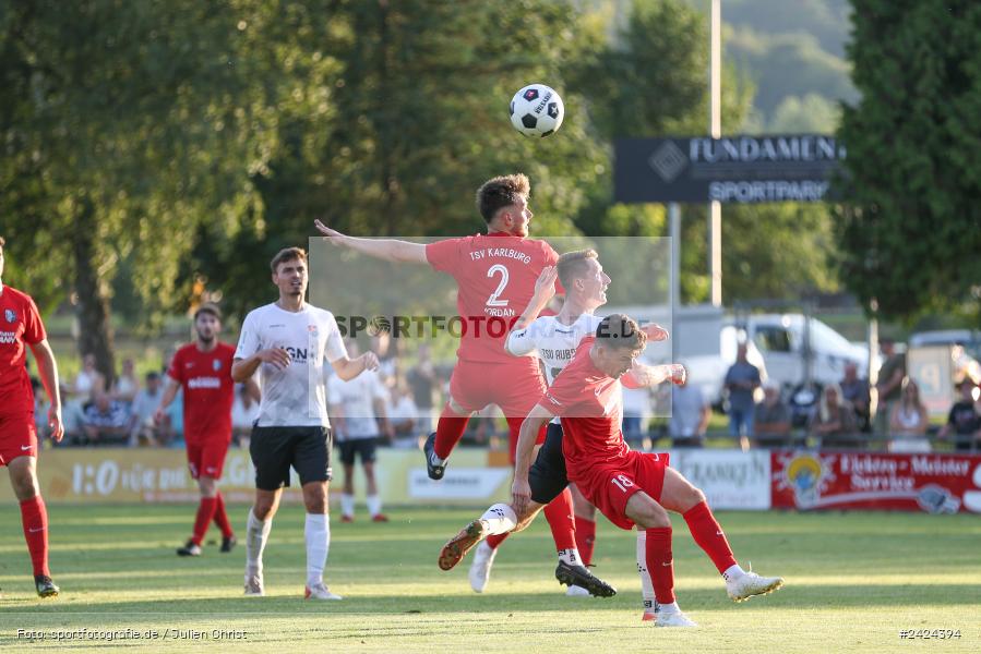 Fundamentum Sportpark, Karlburg, 06.08.2024, sport, action, BFV, Fussball, 1. Runde, Toto-Pokal, AUB, KAR, TSV Aubstadt, TSV Karlburg - Bild-ID: 2424394 Fundamentum Sportpark, Karlburg, 06.08.2024, sport, action, BFV, Fussball, 1. Runde, Toto-Pokal, AUB, KAR, TSV Aubstadt, TSV Karlburg - Bild-ID: 2424394