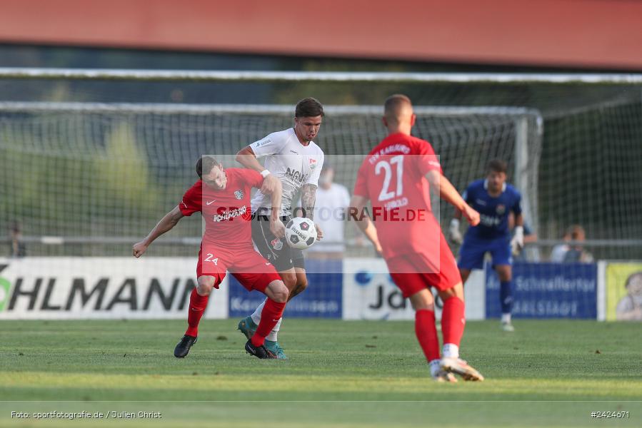 Fundamentum Sportpark, Karlburg, 06.08.2024, sport, action, BFV, Fussball, 1. Runde, Toto-Pokal, AUB, KAR, TSV Aubstadt, TSV Karlburg - Bild-ID: 2424671 Fundamentum Sportpark, Karlburg, 06.08.2024, sport, action, BFV, Fussball, 1. Runde, Toto-Pokal, AUB, KAR, TSV Aubstadt, TSV Karlburg - Bild-ID: 2424671