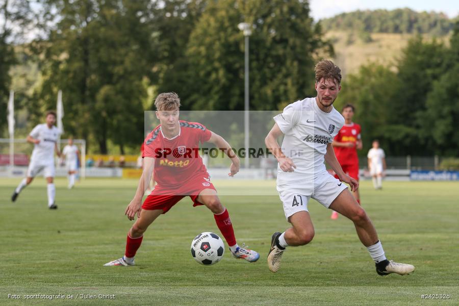 Fundamentum Sportpark, Karlburg, 09.08.2024, sport, action, BFV, Fussball, 5. Spieltag, Bayernliga Nord, SSV, TSV, SSV Jahn Regensburg II (U21), TSV Karlburg - Bild-ID: 2425326