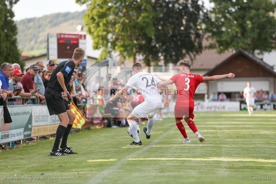 Fundamentum Sportpark, Karlburg, 09.08.2024, sport, action, BFV, Fussball, 5. Spieltag, Bayernliga Nord, SSV, TSV, SSV Jahn Regensburg II (U21), TSV Karlburg - Bild-ID: 2425341