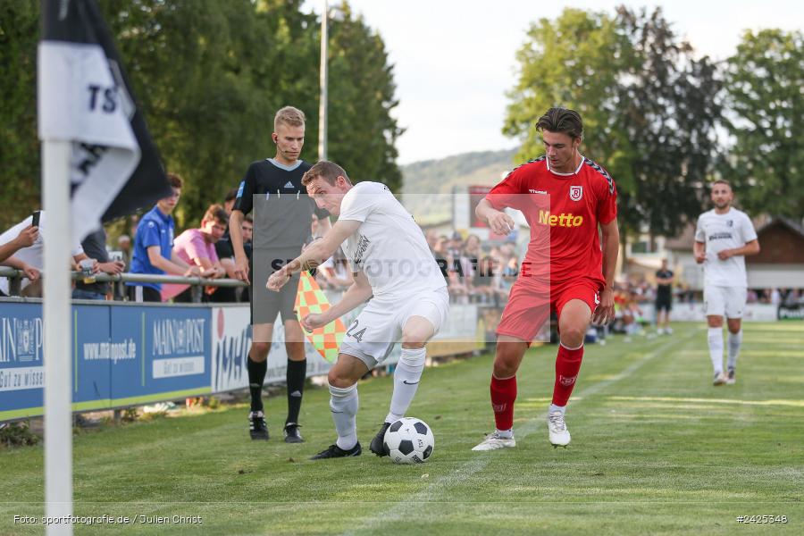 Fundamentum Sportpark, Karlburg, 09.08.2024, sport, action, BFV, Fussball, 5. Spieltag, Bayernliga Nord, SSV, TSV, SSV Jahn Regensburg II (U21), TSV Karlburg - Bild-ID: 2425348
