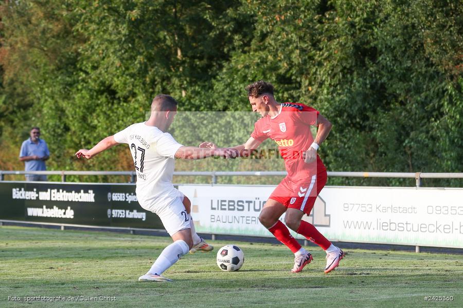 Fundamentum Sportpark, Karlburg, 09.08.2024, sport, action, BFV, Fussball, 5. Spieltag, Bayernliga Nord, SSV, TSV, SSV Jahn Regensburg II (U21), TSV Karlburg - Bild-ID: 2425360