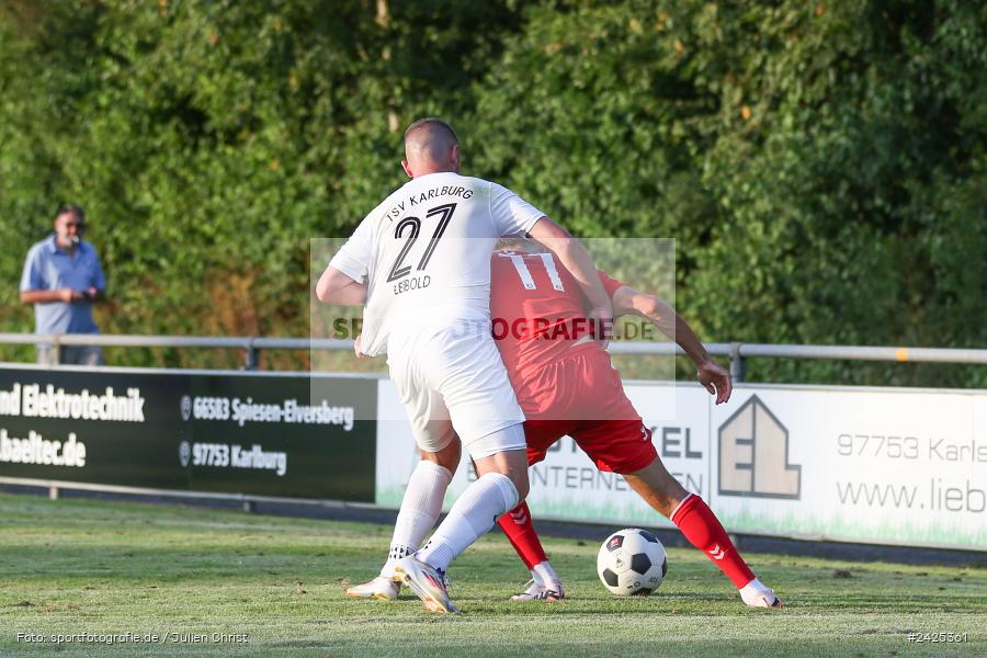 Fundamentum Sportpark, Karlburg, 09.08.2024, sport, action, BFV, Fussball, 5. Spieltag, Bayernliga Nord, SSV, TSV, SSV Jahn Regensburg II (U21), TSV Karlburg - Bild-ID: 2425361