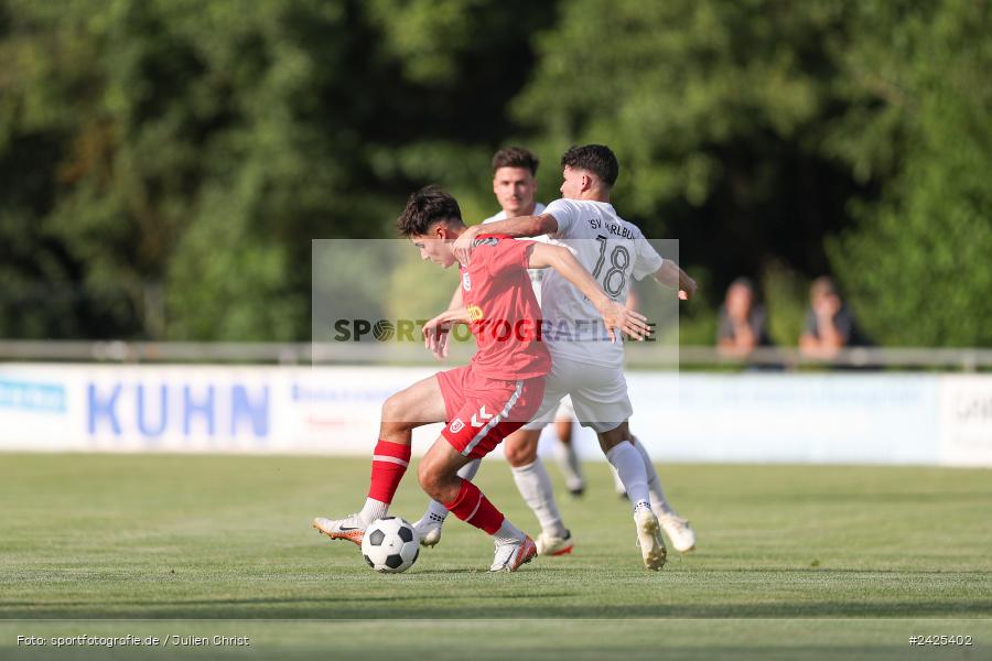 Fundamentum Sportpark, Karlburg, 09.08.2024, sport, action, BFV, Fussball, 5. Spieltag, Bayernliga Nord, SSV, TSV, SSV Jahn Regensburg II (U21), TSV Karlburg - Bild-ID: 2425402