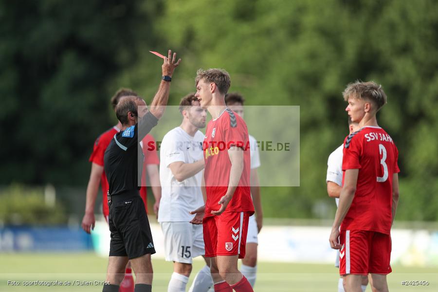 Fundamentum Sportpark, Karlburg, 09.08.2024, sport, action, BFV, Fussball, 5. Spieltag, Bayernliga Nord, SSV, TSV, SSV Jahn Regensburg II (U21), TSV Karlburg - Bild-ID: 2425456 Fundamentum Sportpark, Karlburg, 09.08.2024, sport, action, BFV, Fussball, 5. Spieltag, Bayernliga Nord, SSV, TSV, SSV Jahn Regensburg II (U21), TSV Karlburg - Bild-ID: 2425456