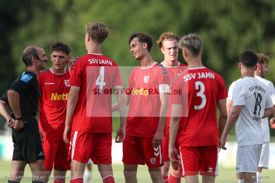 Fundamentum Sportpark, Karlburg, 09.08.2024, sport, action, BFV, Fussball, 5. Spieltag, Bayernliga Nord, SSV, TSV, SSV Jahn Regensburg II (U21), TSV Karlburg - Bild-ID: 2425457 Fundamentum Sportpark, Karlburg, 09.08.2024, sport, action, BFV, Fussball, 5. Spieltag, Bayernliga Nord, SSV, TSV, SSV Jahn Regensburg II (U21), TSV Karlburg - Bild-ID: 2425457
