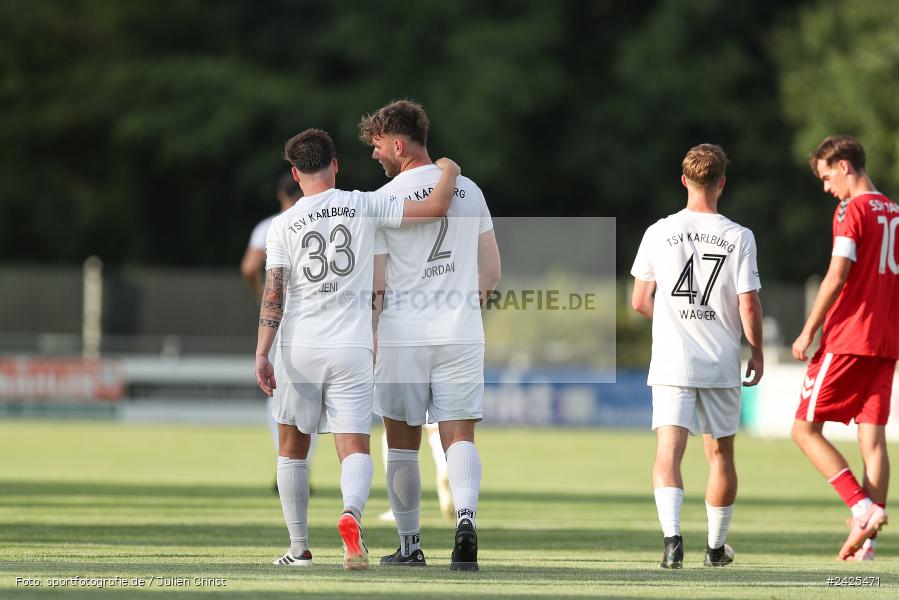 Fundamentum Sportpark, Karlburg, 09.08.2024, sport, action, BFV, Fussball, 5. Spieltag, Bayernliga Nord, SSV, TSV, SSV Jahn Regensburg II (U21), TSV Karlburg - Bild-ID: 2425471