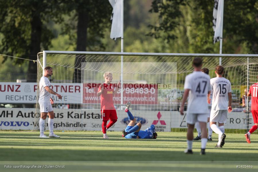 Fundamentum Sportpark, Karlburg, 09.08.2024, sport, action, BFV, Fussball, 5. Spieltag, Bayernliga Nord, SSV, TSV, SSV Jahn Regensburg II (U21), TSV Karlburg - Bild-ID: 2425486