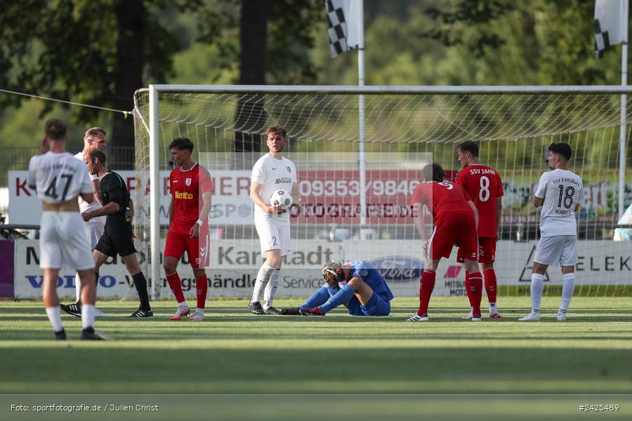Fundamentum Sportpark, Karlburg, 09.08.2024, sport, action, BFV, Fussball, 5. Spieltag, Bayernliga Nord, SSV, TSV, SSV Jahn Regensburg II (U21), TSV Karlburg - Bild-ID: 2425489